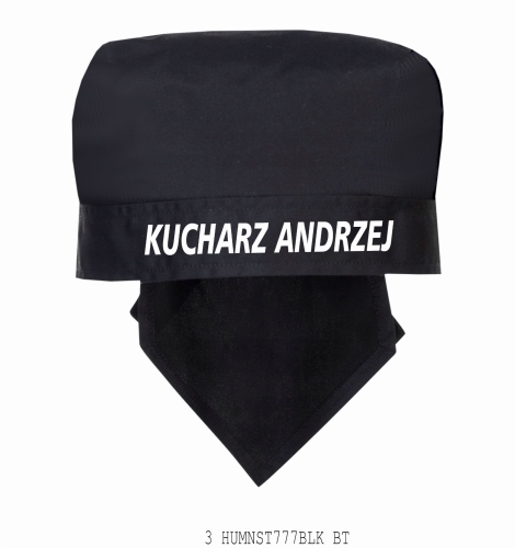 Personalizowana bandana kucharska szefa kuchni