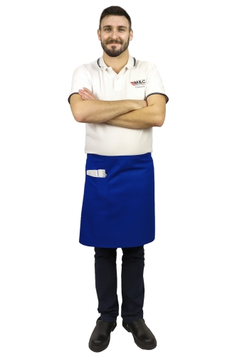 Chabrowa zapaska kucharska dł. 50cm