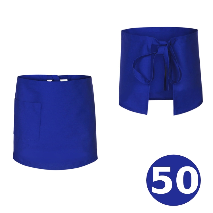 Długa zapaska kucharska chabrowa 50cm