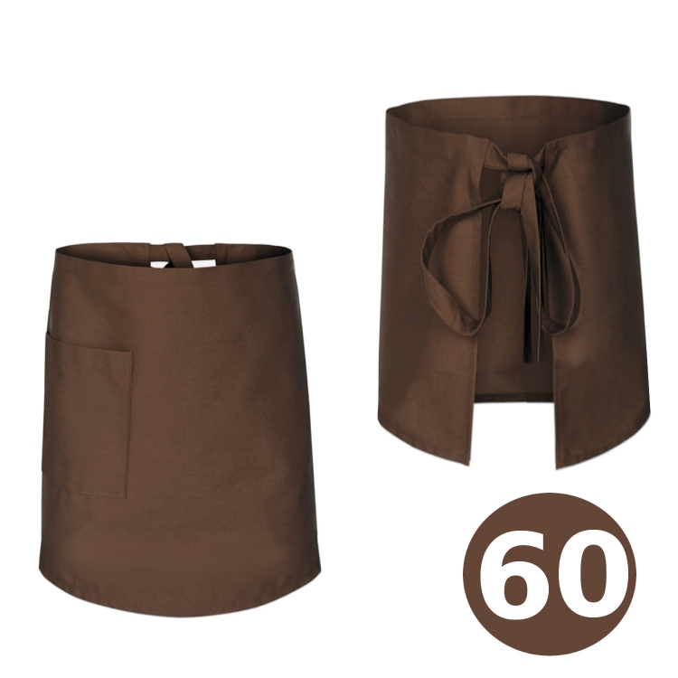 Kelnerska zapaska kucharska brązowa 60cm
