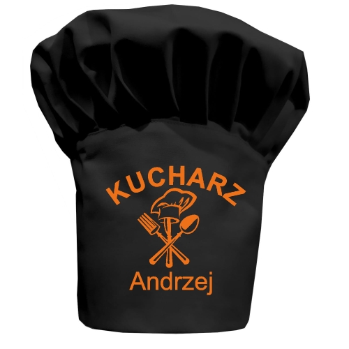 Czapka kucharska czarna Kucharz