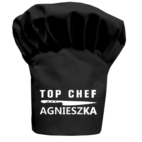 Czapka kucharska TOP CHEF z imieniem