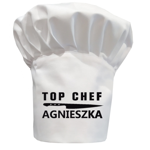 TOP CHEF czapka kucharska z Twoim imieniem