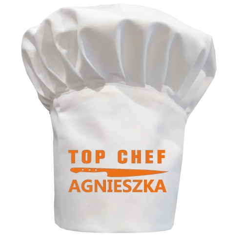 Twoje imię na czapce kucharskiej TOP CHEF