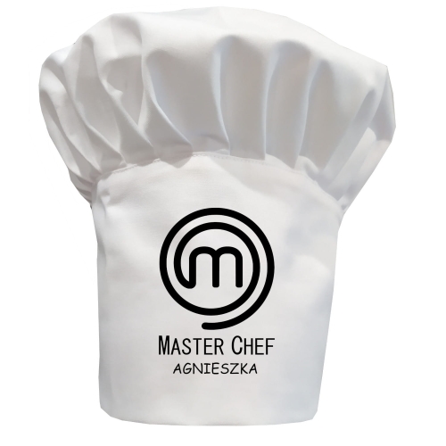 Twój napis na czapce kucharskiej Master Chef