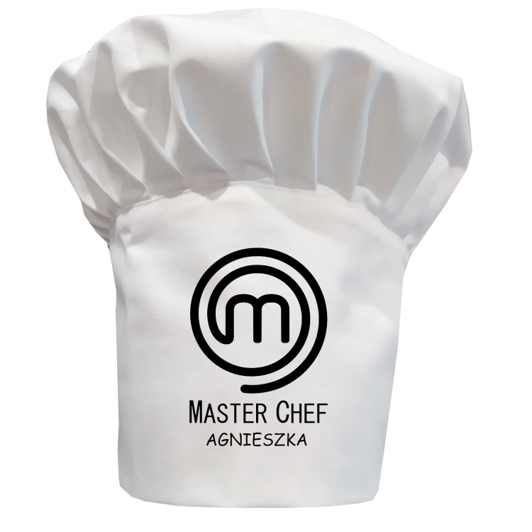 Twój napis na czapce kucharskiej Master Chef