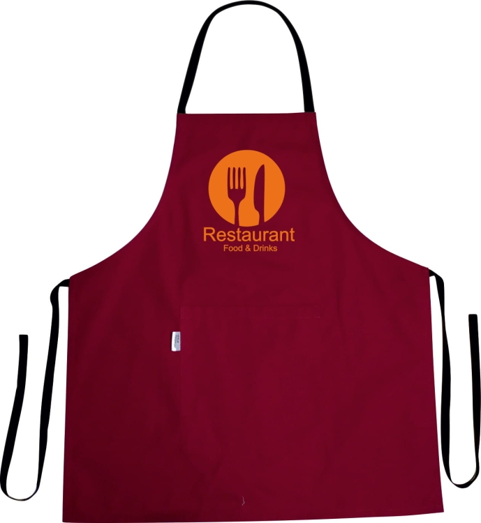 Fartuszek kuchenny z nadrukiem o tematyce Restaurant Food & Drinks