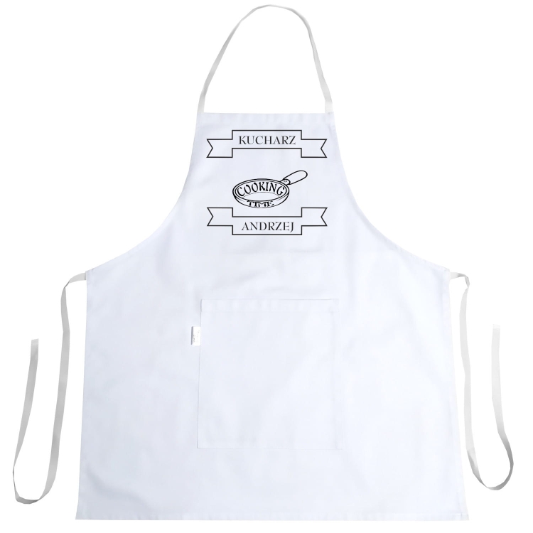 Fartuszek z nadrukiem Cooking Time do kuchni