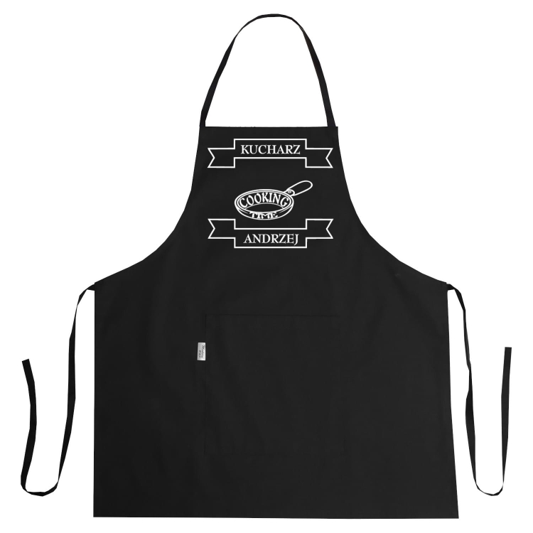 Fartuszek kuchenny z nadrukiem Cooking Time