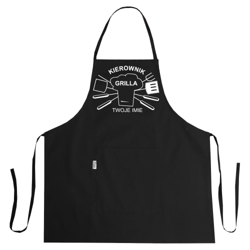 Fartuszek kuchenny z nadrukiem Kierownik grilla