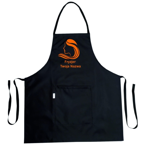 Wodoodporny fartuch fryzjerski z grafiką 'Golden Barber'