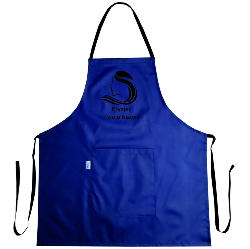 Wodoodporny fartuch 'Złoty Fryzjer' z grafiką