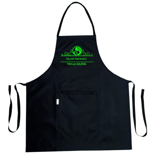 Fartuch fryzjerski z grafiką 'Salon piękności' wodoodporny