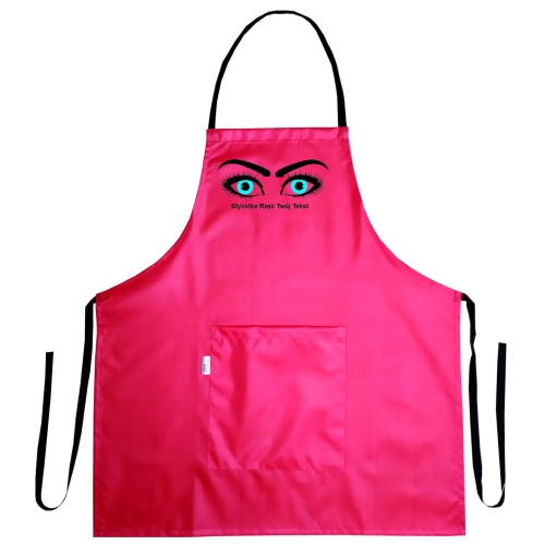 Fartuch kosmetyczny z grafiką 'Stylistka rzęs' wodoodporny