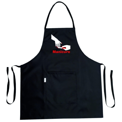 Fartuch kosmetyczny z grafiką 'Manicure' wysokiej jakości