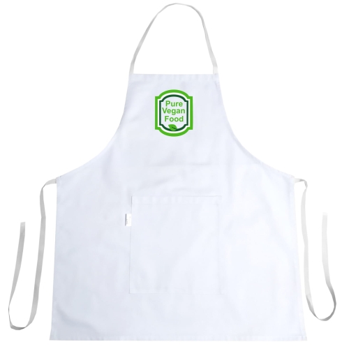 Fartuch kuchenny z logo 'Pure vegan food'