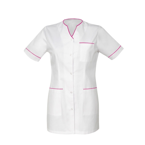 PHARMACY COMFORT komplet medyczny damski z różową lamówką