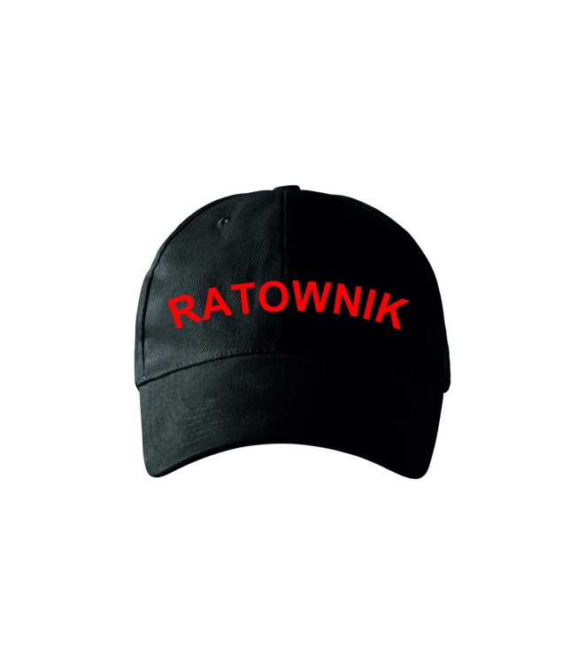 Czapka ratownika czarna w klasycznym stylu