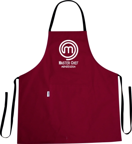 Fartuch kuchenny MASTER CHEF z imieniem i nazwiskiem