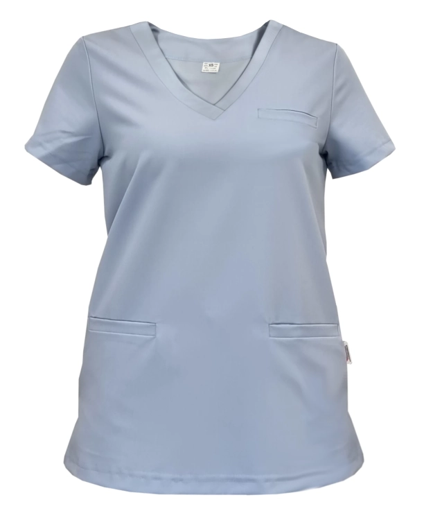 BASIC PREMIUM niebieska bluza medyczna damska