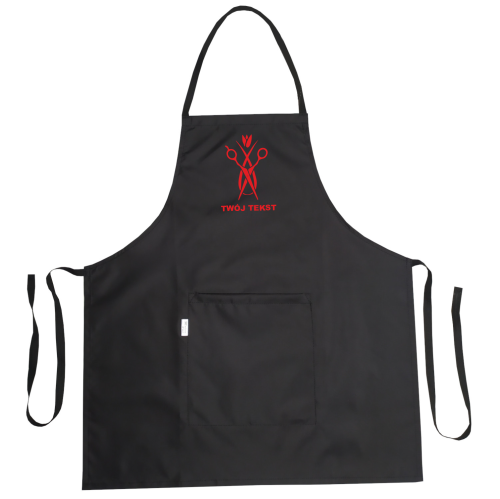 Fartuch fryzjerski z grafiką 'Kwiat nożyczek' wodoodporny