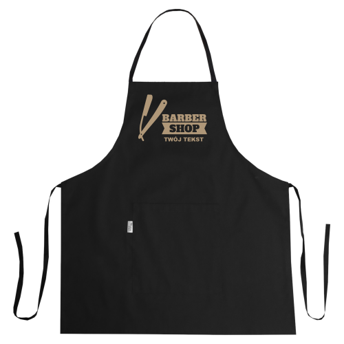 Fartuch fryzjerski wodoodporny z grafiką 'Barber Brzytwa'