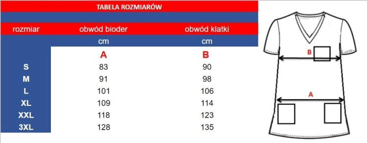 Męska bluza w kolorze niebieskim medyczna