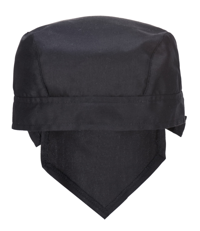 Robocza bandana kucharska czarna dla kucharzy