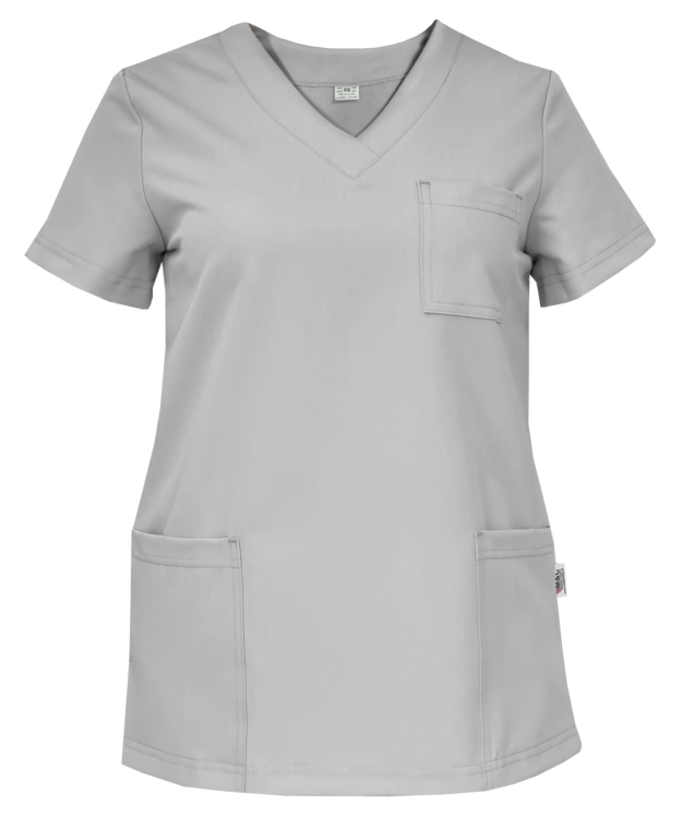 Casual Premium damska bluza medyczna szara