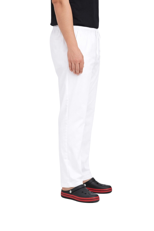 spodnie kucharskie kolor biały elastyczne