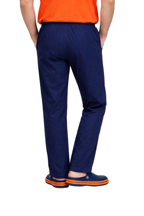 Elastyczne spodnie kucharskie w kolorze granatowym