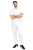 Komplet medyczny męski kolor biały CLINIC SLIM