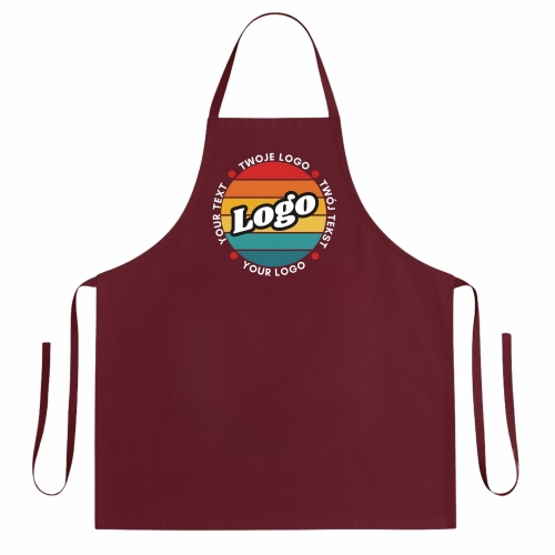 Fartuszek kuchenny bordowy z twoim własnym nadrukiem logo kreator online.jpg