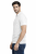 Koszulka polo męska krótki rękaw biała widok z boku.png