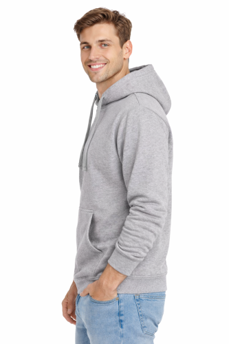 Bluza-dresowa-męska-z-kapturem-i-kieszeniami-kolor-jasny-szary-widok-z-boku.png