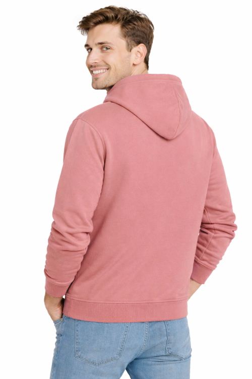Bluza-dresowa-męska-z-kapturem-i-kieszeniami-kolor-odcień-łosoś-widok-z-tyłu.png