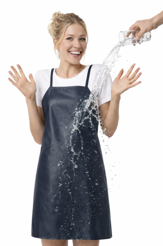 Fartuszek nieprzemakalny wodoodpormy ochrona przed wodą kolor ciemny granatowy dla kobiet i mężczyzn.png