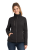 Kurtka damska softshell z kieszeniami zapinanan na zamek kolor czarny.png