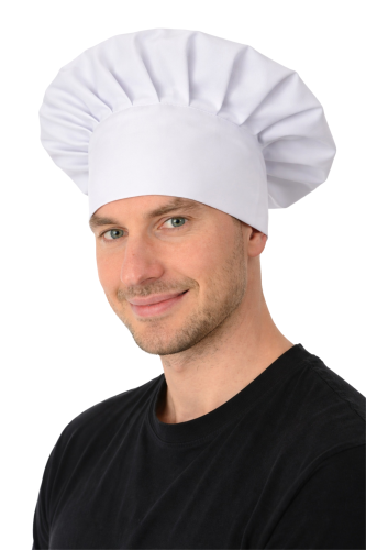 Czapka kucharza szefa kuchni biała.png