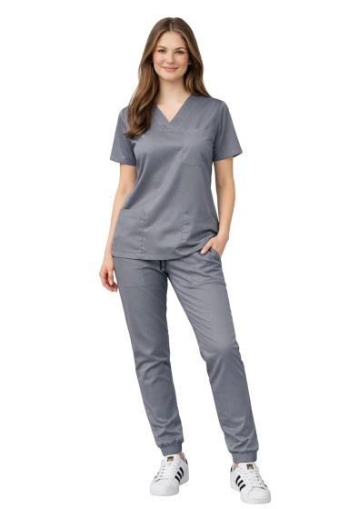 Women's medical set, flexible FLEX, grey color