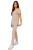 Beżowy  komplet medyczny damski – scrubs CASUAL PREMIUM-bok.png