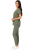 Oliwkowy komplet medyczny damski – scrubs CASUAL PREMIUM-bok.png