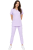 Komplet medyczny damski  wrzoswy – scrubs CASUAL PREMIUM-przód.png