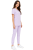 Wrzosowy komplet medyczny damski – scrubs CASUAL PREMIUM-bok.png