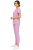 Pudrowy róż komplet medyczny damski – scrubs CASUAL PREMIUM-bok.png