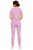 Damski komplet medyczny pudrowy róż – scrubs CASUAL PREMIUM_tył.png