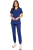 Komplet medyczny damski granatowy – scrubs CASUAL PREMIUM-przód.png
