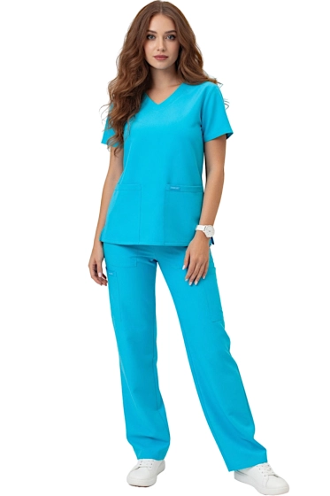 Cherokee Originals Ultra PROTX2® turquoise women's medical set